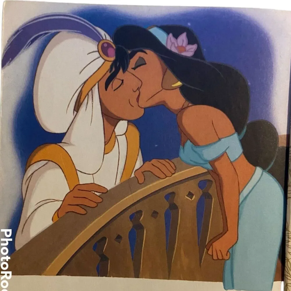 Little Golden Book Disney Aladdin The Magic Carpet Ride 1993 Hardcover Vintage